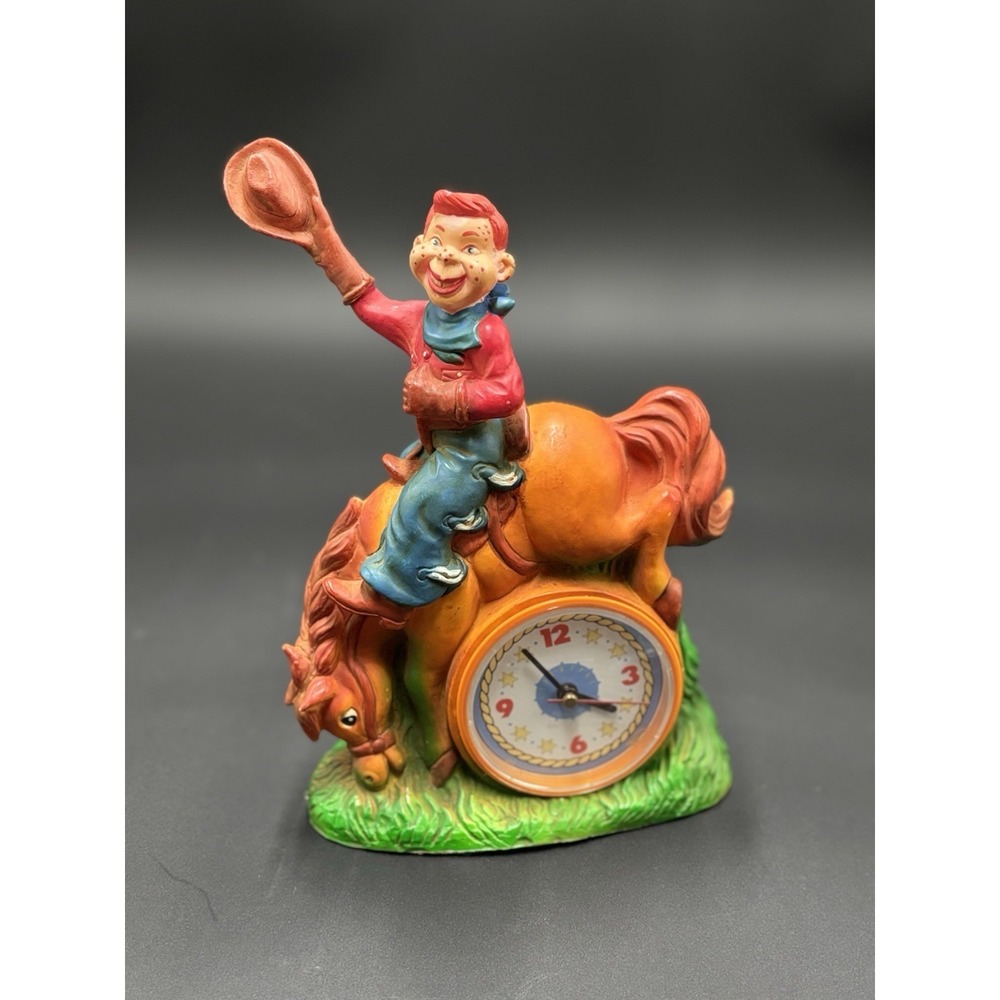 Vintage Howdy Doody Bucking Bronco Clock 1988 Untested